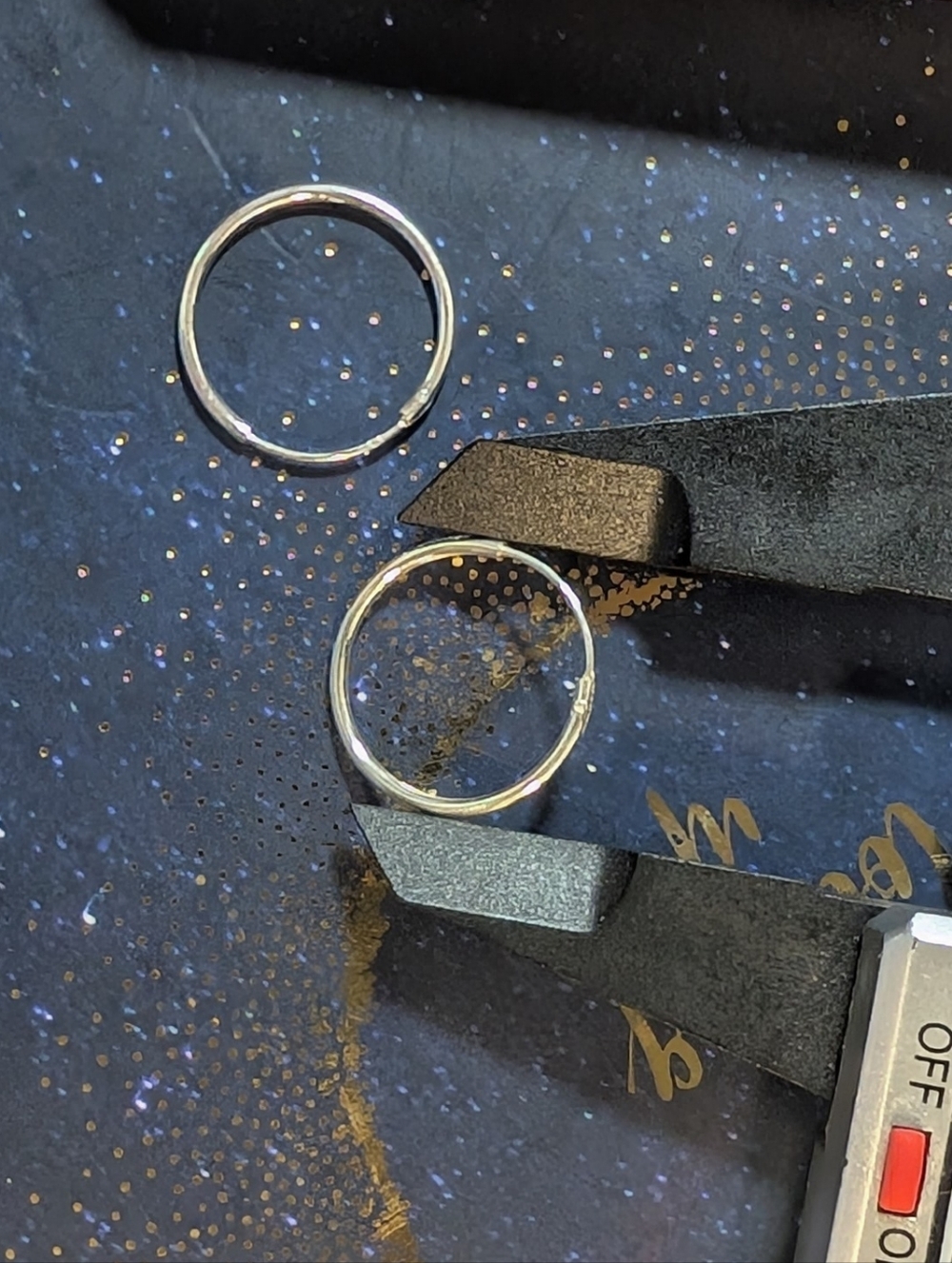 Simple, Dainty Sterling Silver Hoops